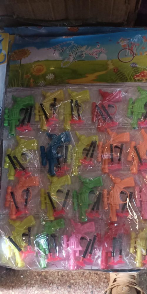 KIDS GUN RUBBER-END 12 PIECES