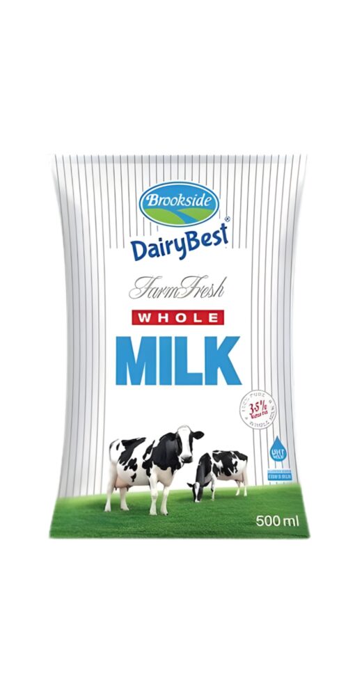 Brookside Dairy Best Whole Milk Farm Fresh 500ml