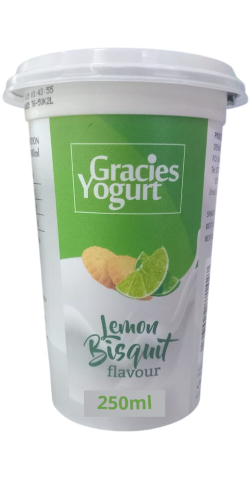 Gracie Yoghurt Lemon Biscuit 250ml
