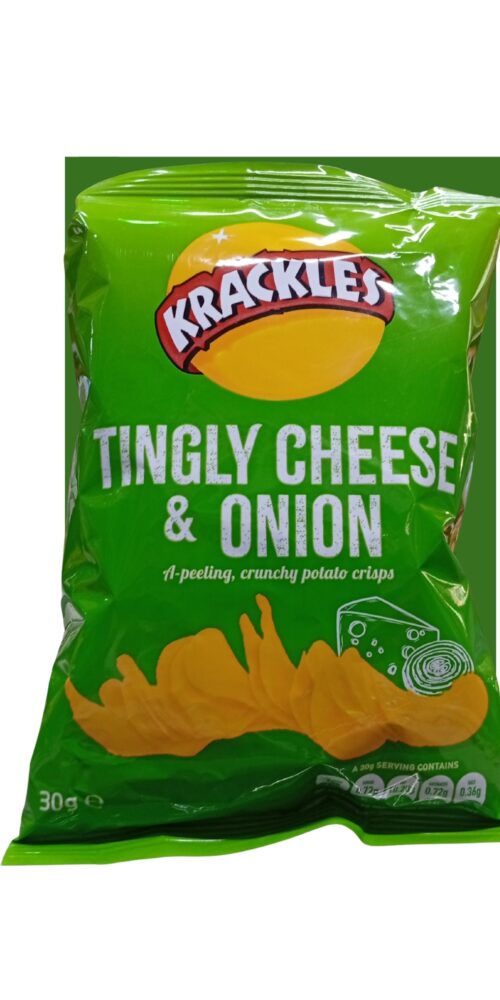 Krackles Tingly Cheese & Onion Crisps 30g