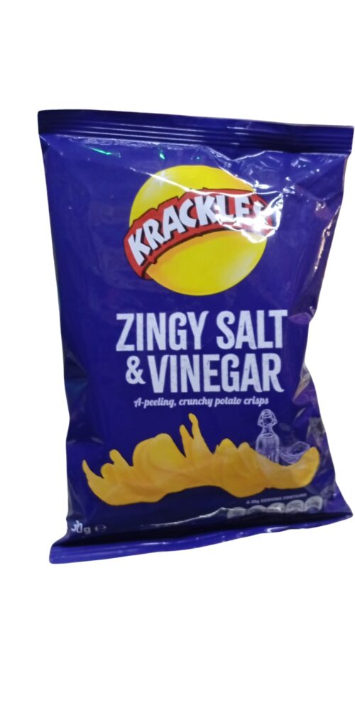 Krackles Zingy Salt & Vinegar Crisps 30g