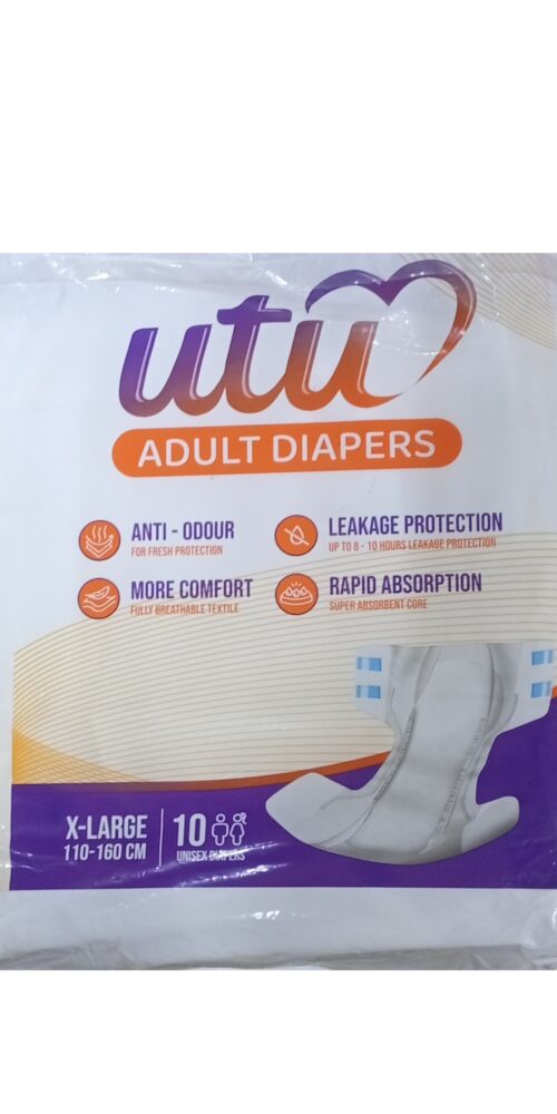 Utu Premium Unisex Adult Diapers X-Large (10 Count)